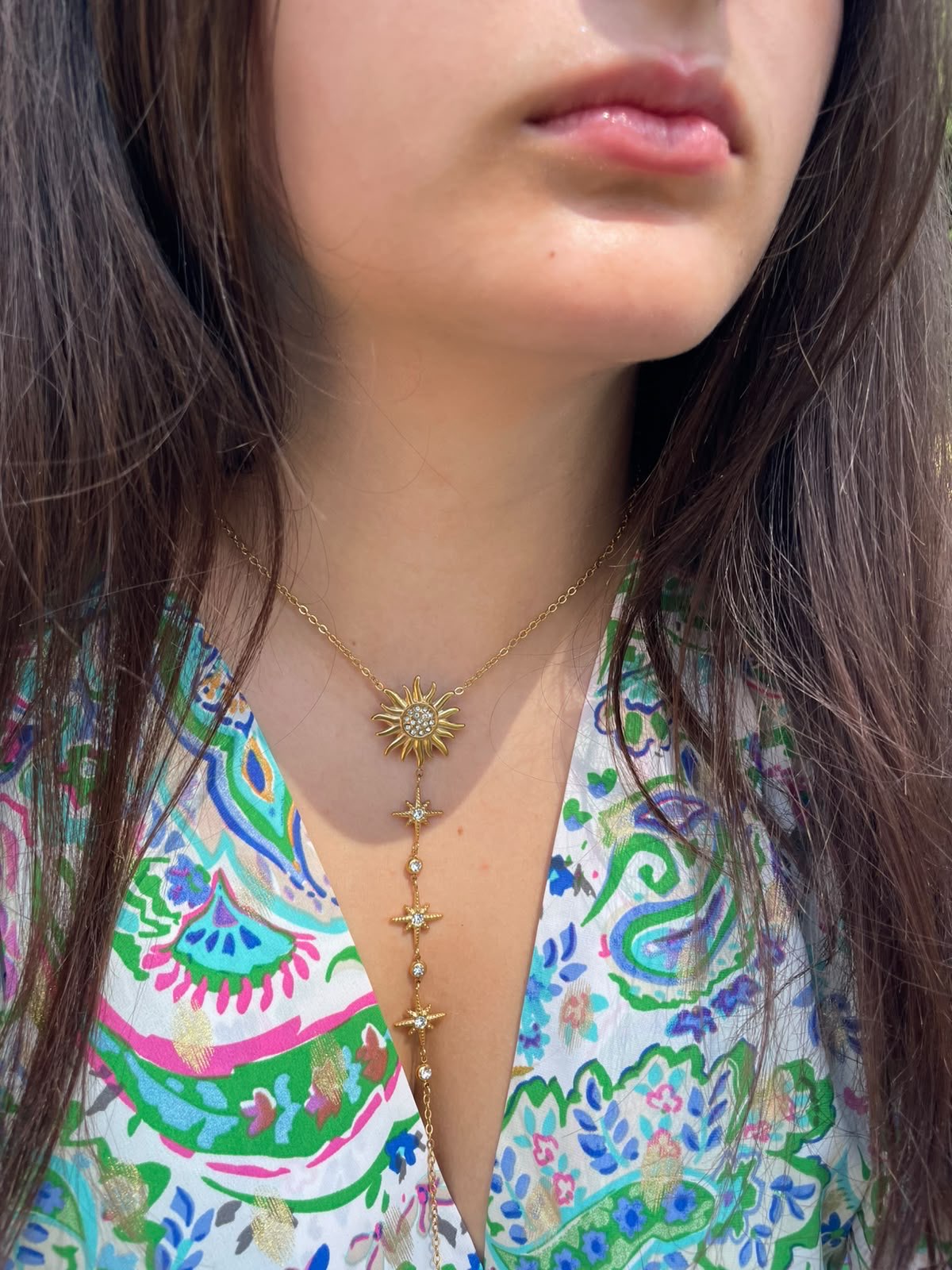 ☀️Collier soleil pendant ⭐️