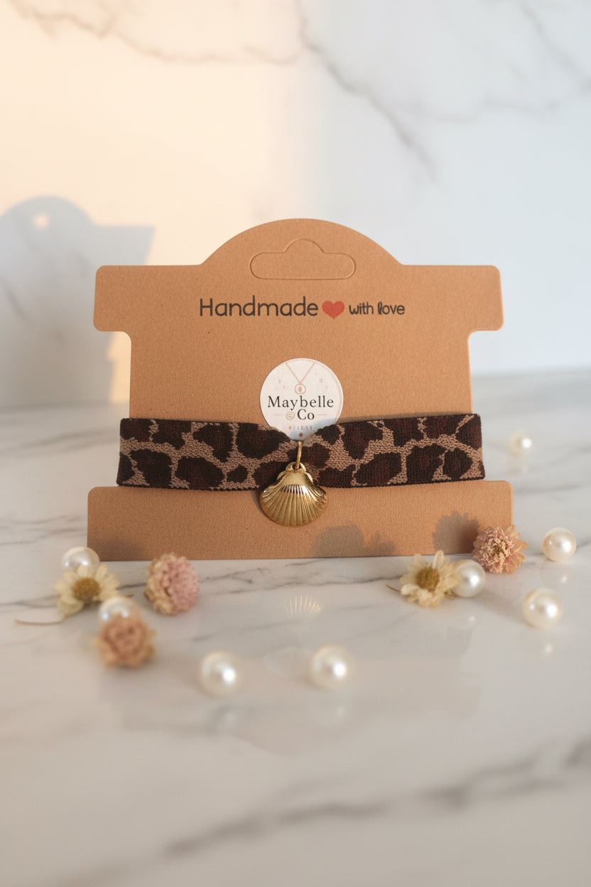 🐆Bracelet élastique léopard 🐆
