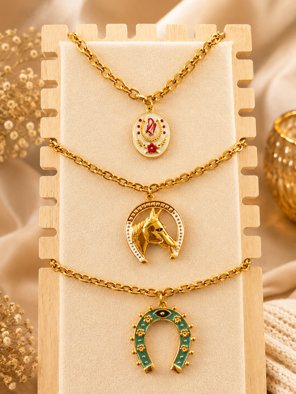 Collier thème cheval