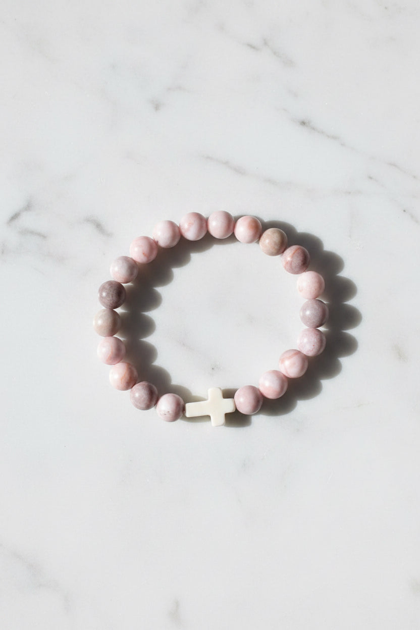 Bracelet pierre rhodonite