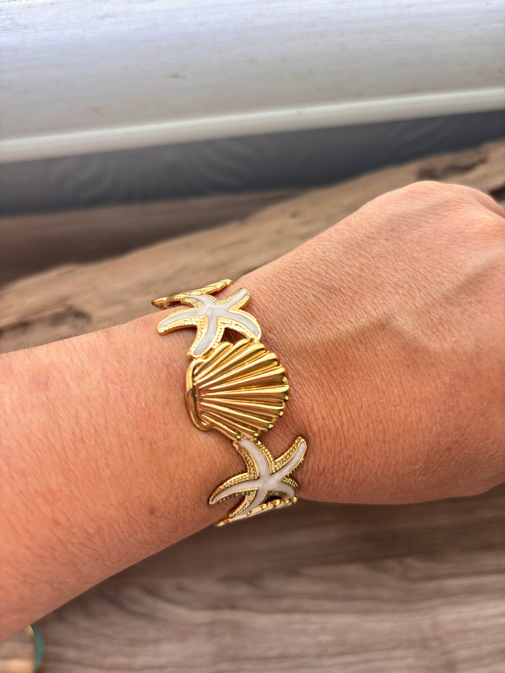 🐚Manchette coquillages 🐚
