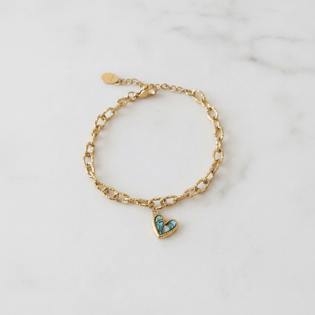 💚Bracelet avec cœur🩵