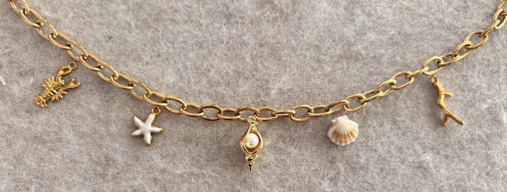 🐚collier coquillage et crustacé 🐚