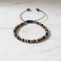 Bracelet en pierre d’Hematite/œil de tigre