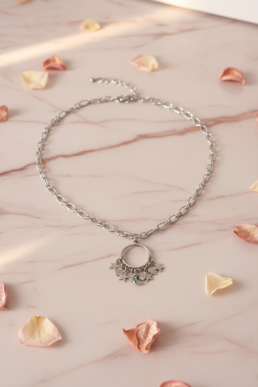 Collier multi charms