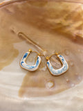 🌊Boucle d’oreille NEREA rectangulaire 🌊