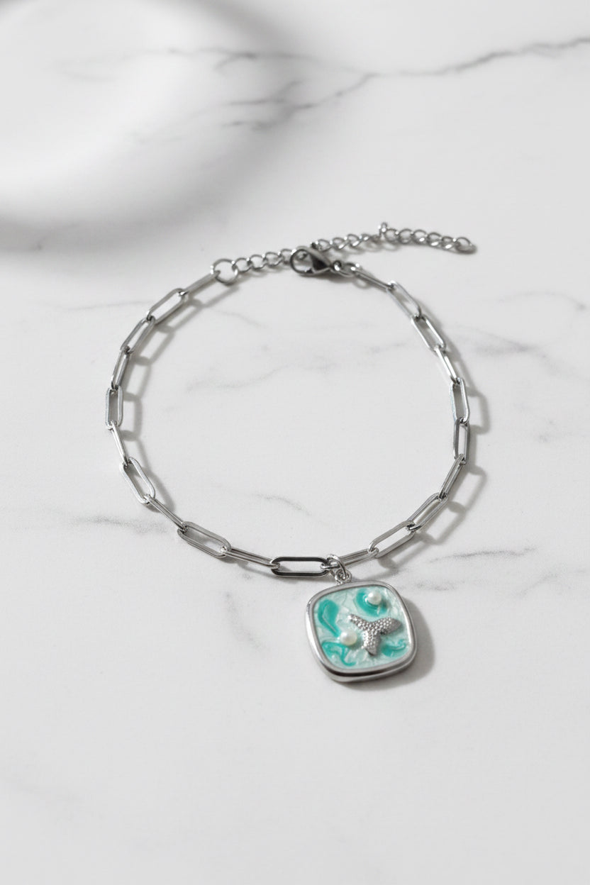 🐳 Bracelet queue de baleine et perle 🐳