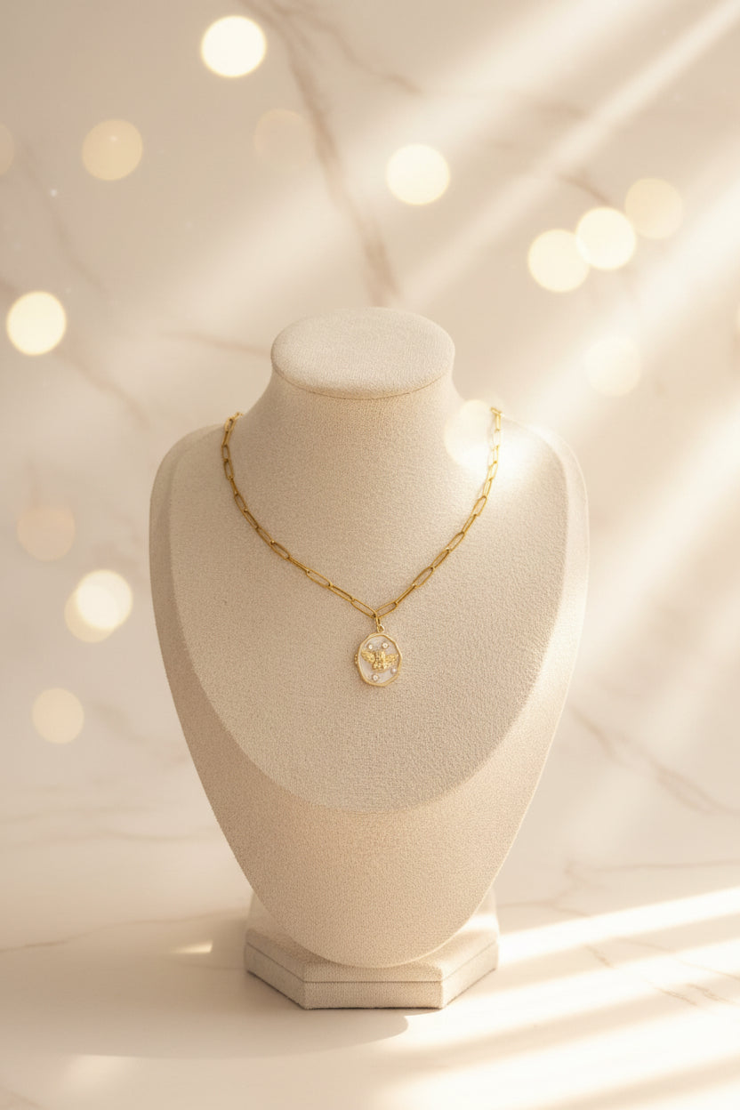 👼🏼Collier médaillon ange 👼🏼