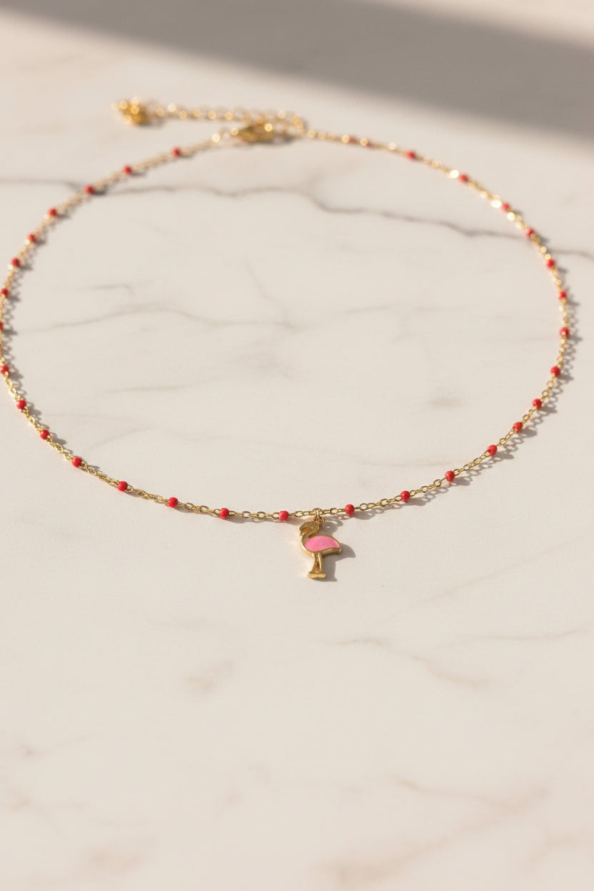 🦩 Collier Flamant rose 🦩
