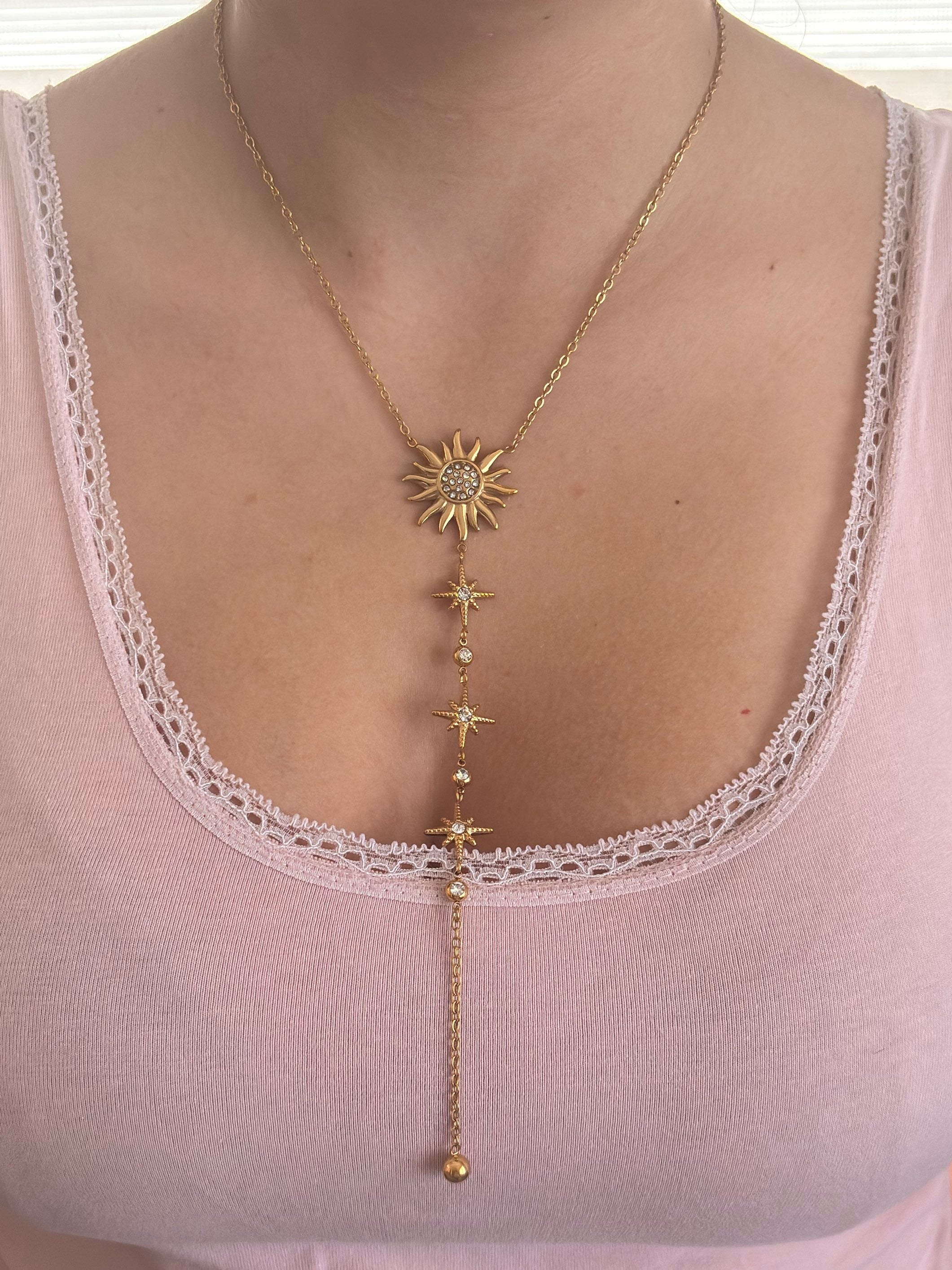 ☀️Collier soleil pendant ⭐️
