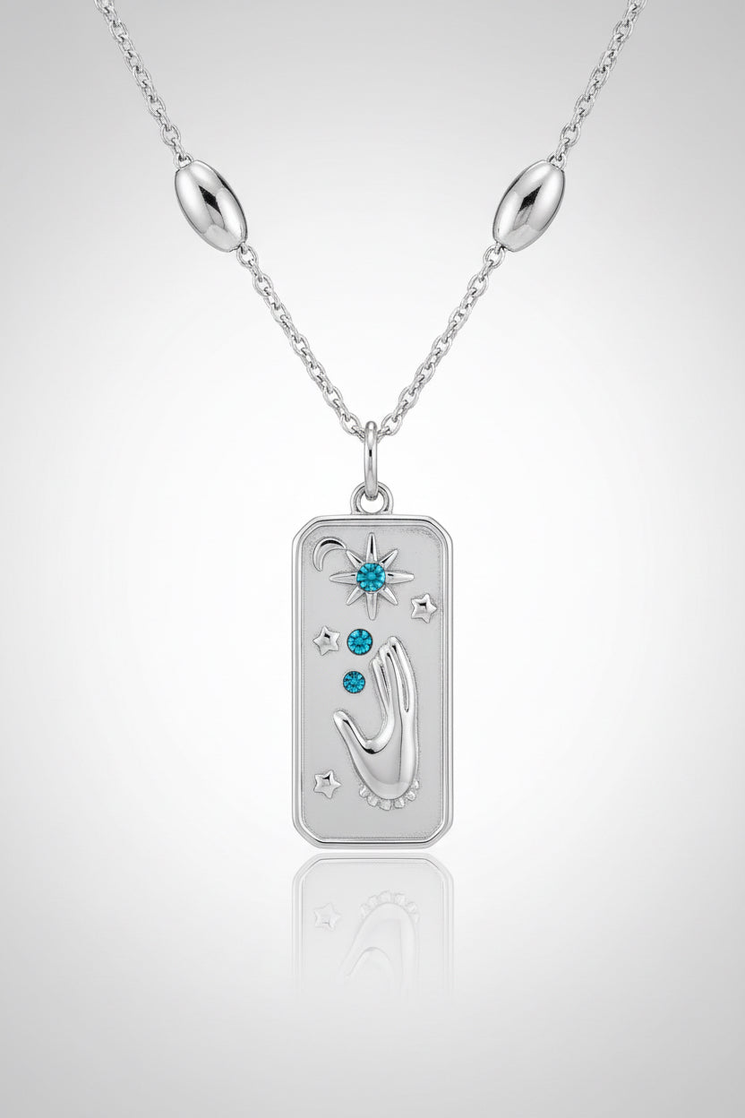 ⭐️Collier main tendue vers le ciel 🌙