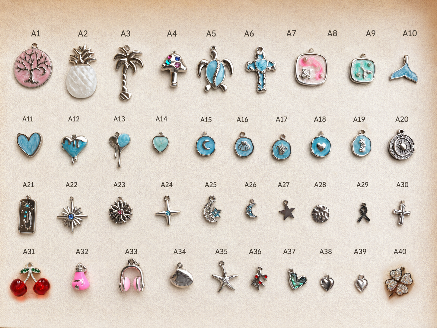 ✨Pendentifs Charms en Acier ✨