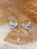 🌊Boucle d’oreille NEREA anneau en pointe🌊