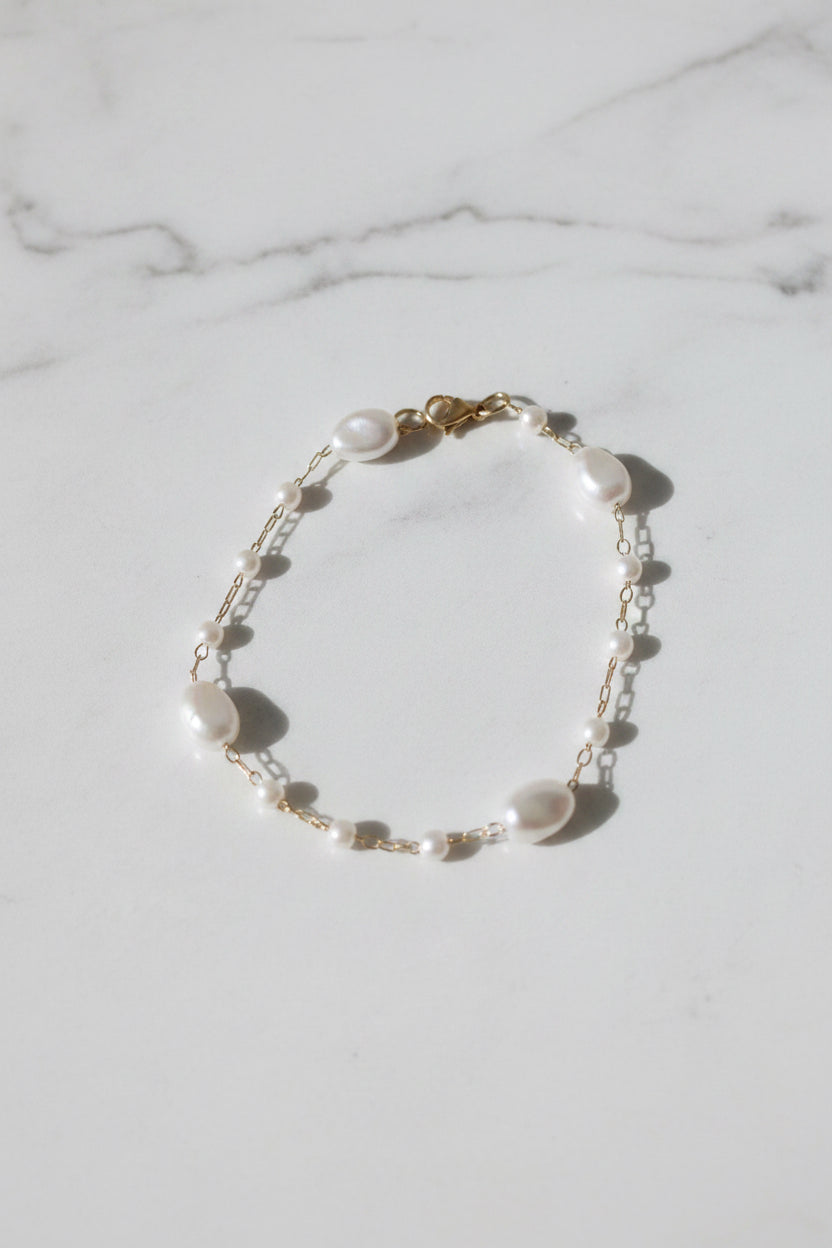 📿 Bracelet perlé blanc 📿