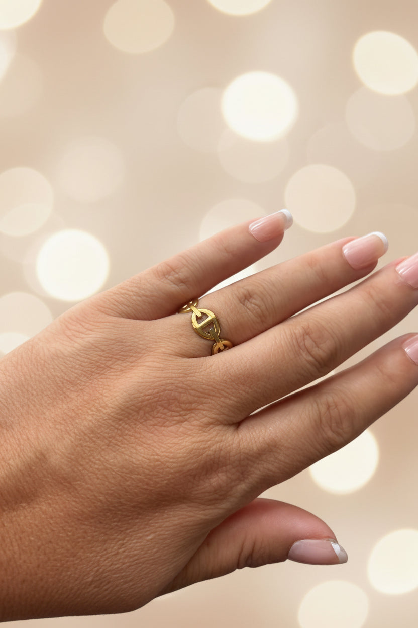 Bague Maille Marine Manchette