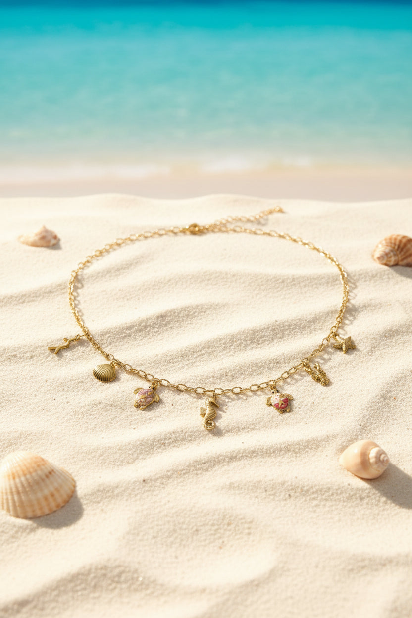 Collier esprit marin tortue