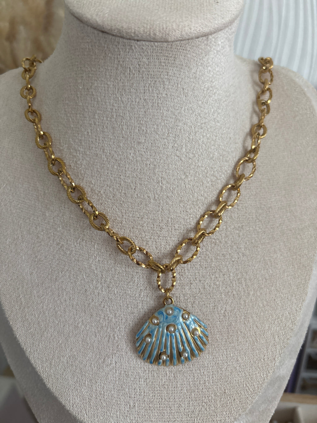 ✨Collier en acier -inoxydable pendentif tendance été ✨