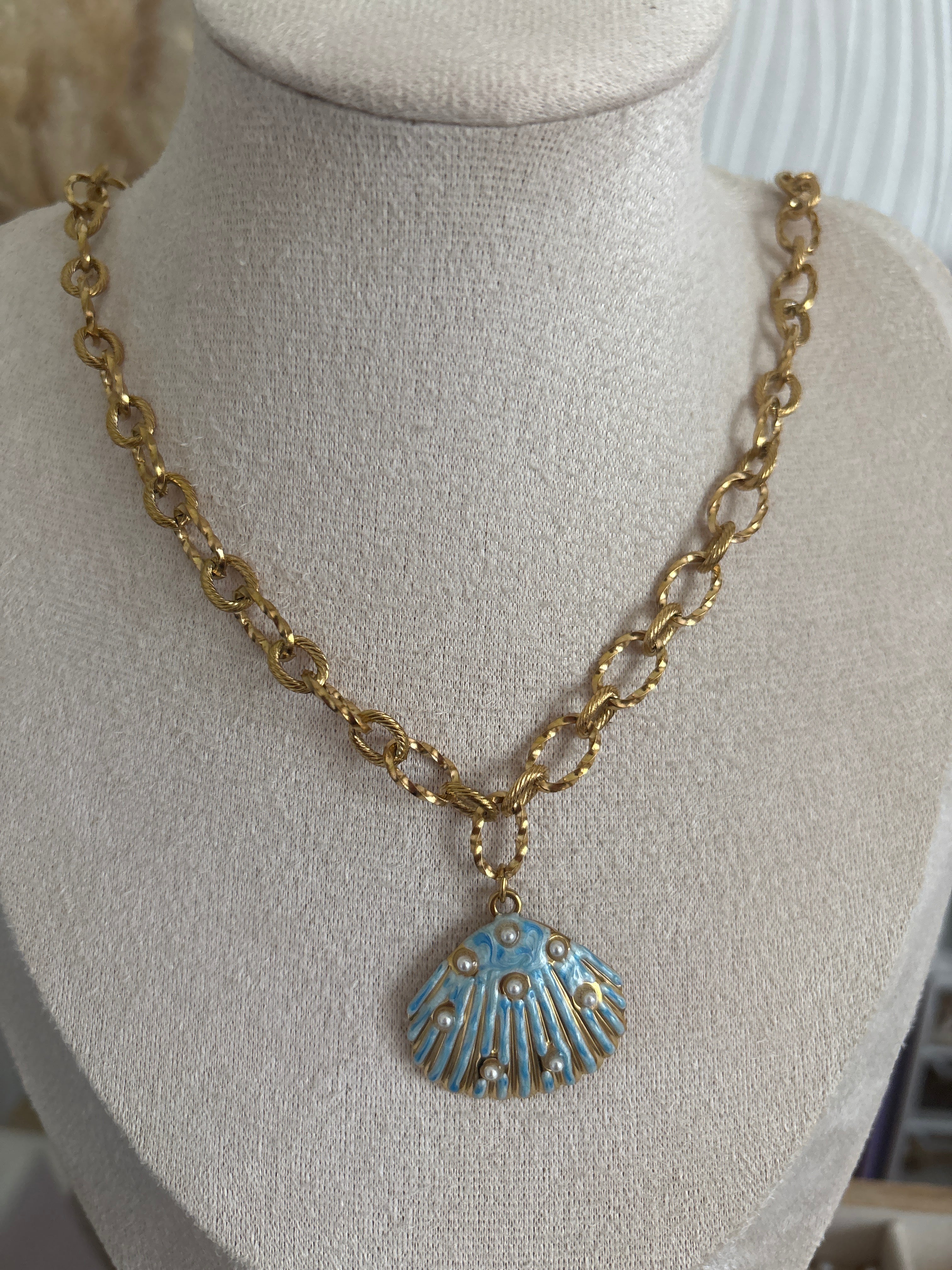 ✨Collier en acier -inoxydable pendentif tendance été ✨