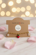 🍓Bracelet fraise/marguerites🌼