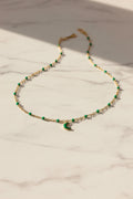 🌙 Collier Lune verte 🌙