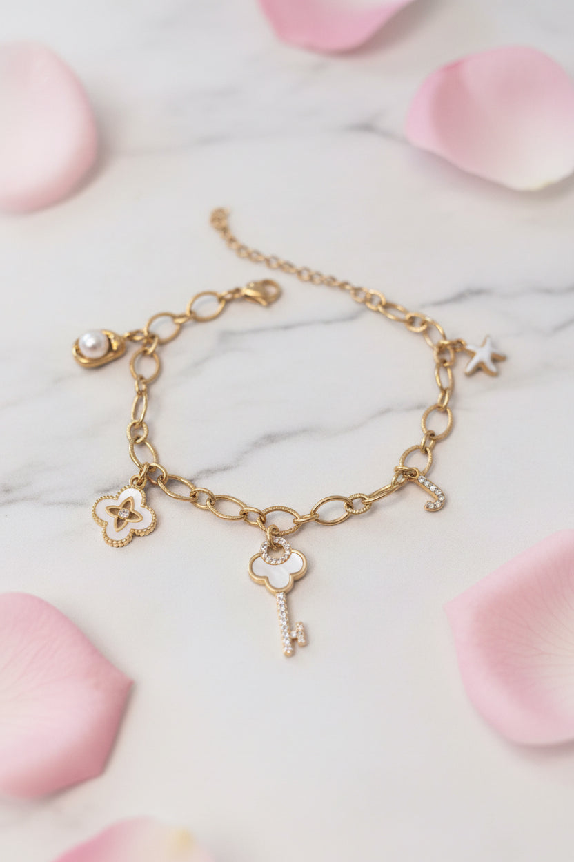 Bracelet Clé doré