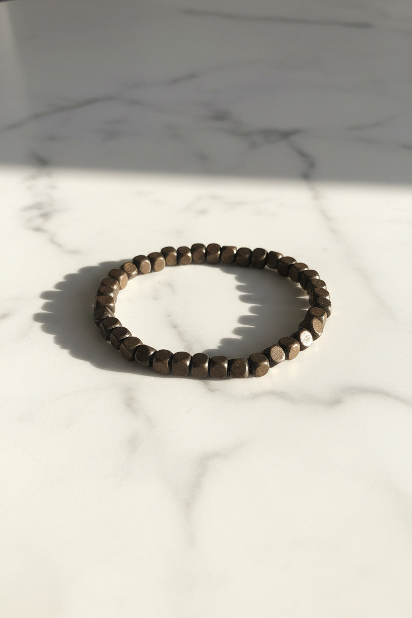 Bracelet pierres et perles de bois