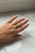 Bague large Maille Marine