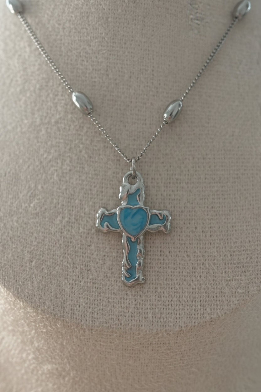 ✨ Collier avec Croix Nacrée ✨