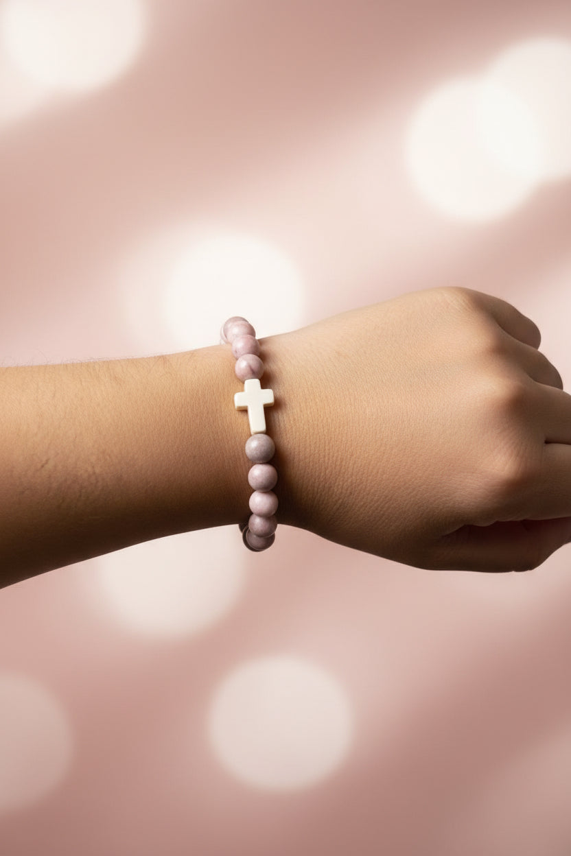 Bracelet pierre rhodonite
