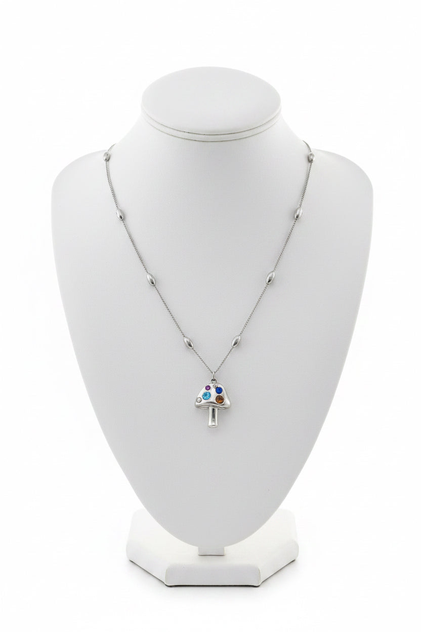 🍄‍🟫Collier Champignon scintillant 🍄‍🟫
