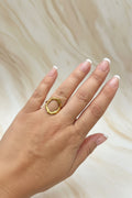 Bague cercle organique