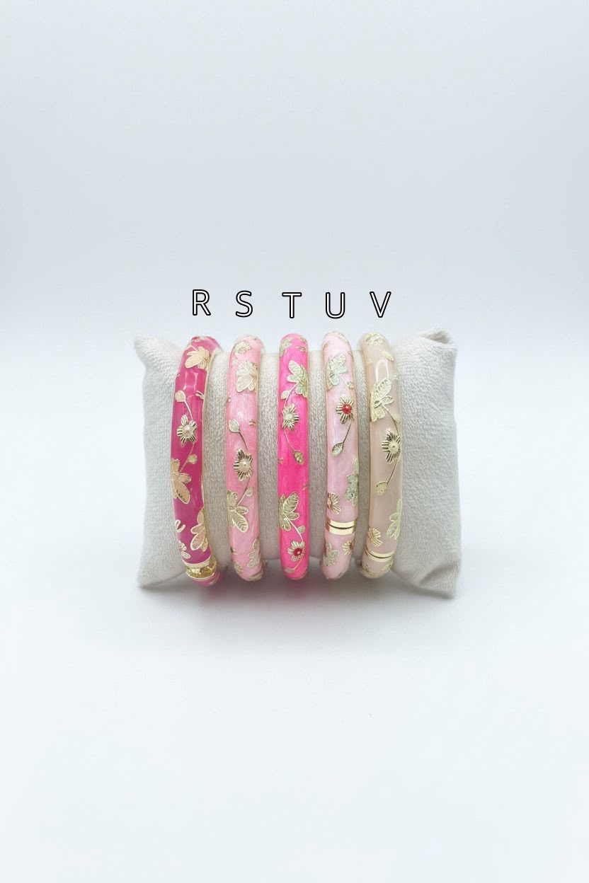 🌸Jonc Thaïlandais Émaillés Fleuris 🌸