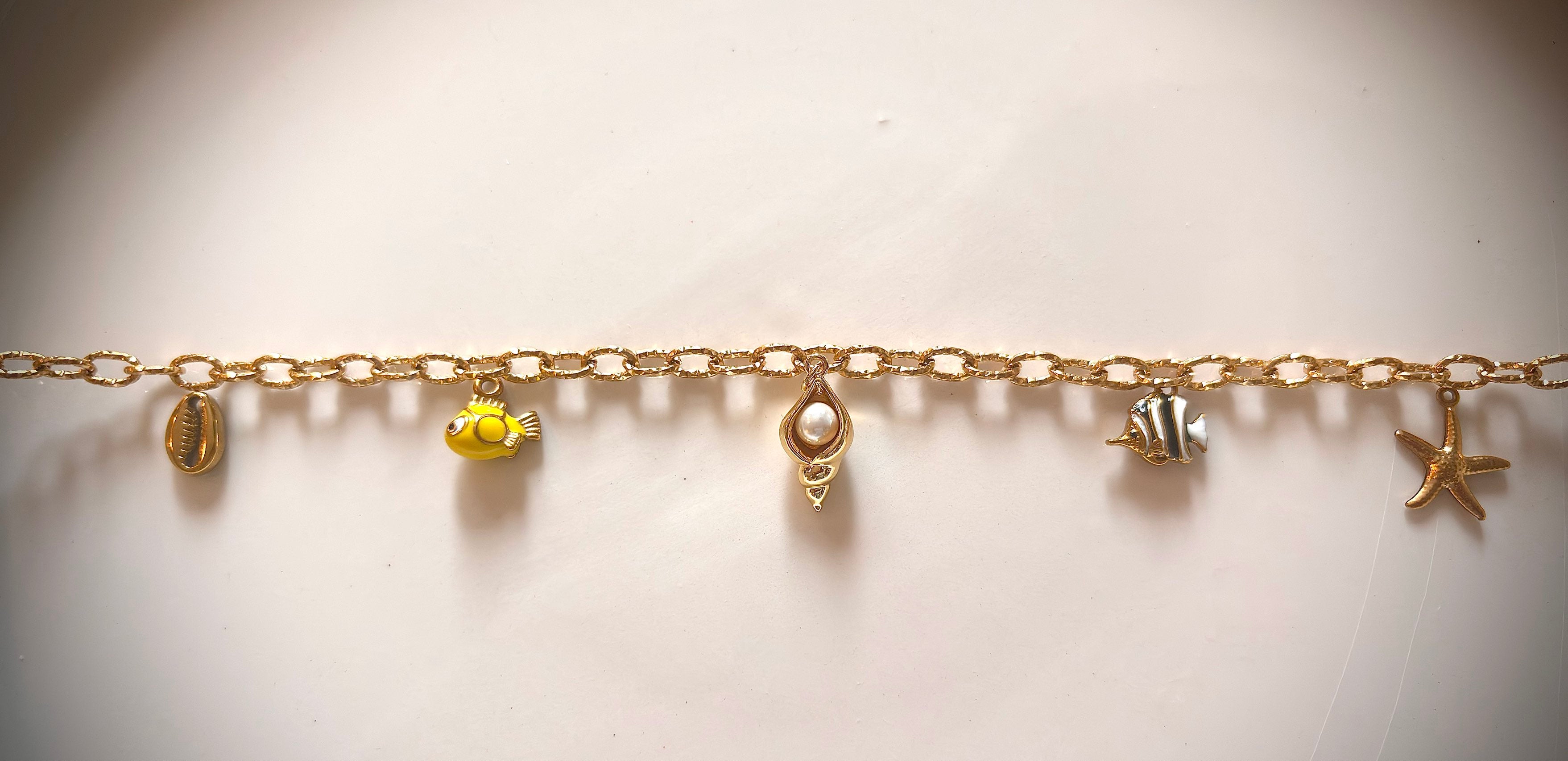 ✨Collier en acier inoxydable avec Charmes ✨