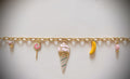 🍬Collier en acier inoxydable avec charmes gourmands🍦