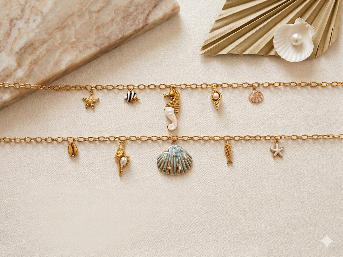 🐚Collier en acier inoxydable au choix 🐠