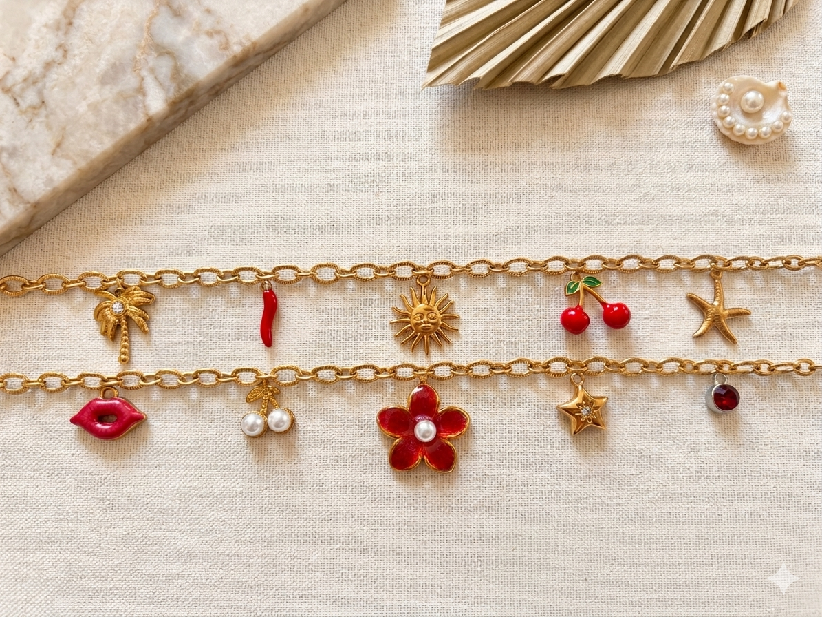 🍒Collier en acier inoxydable 🌺